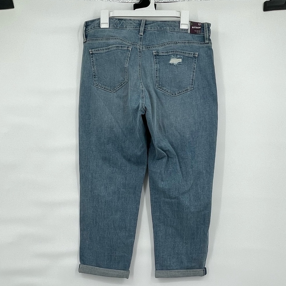 Gloria Vanderbilt NWT Boyfriend Jean distressed light wash jeans - Picture 2 of 14